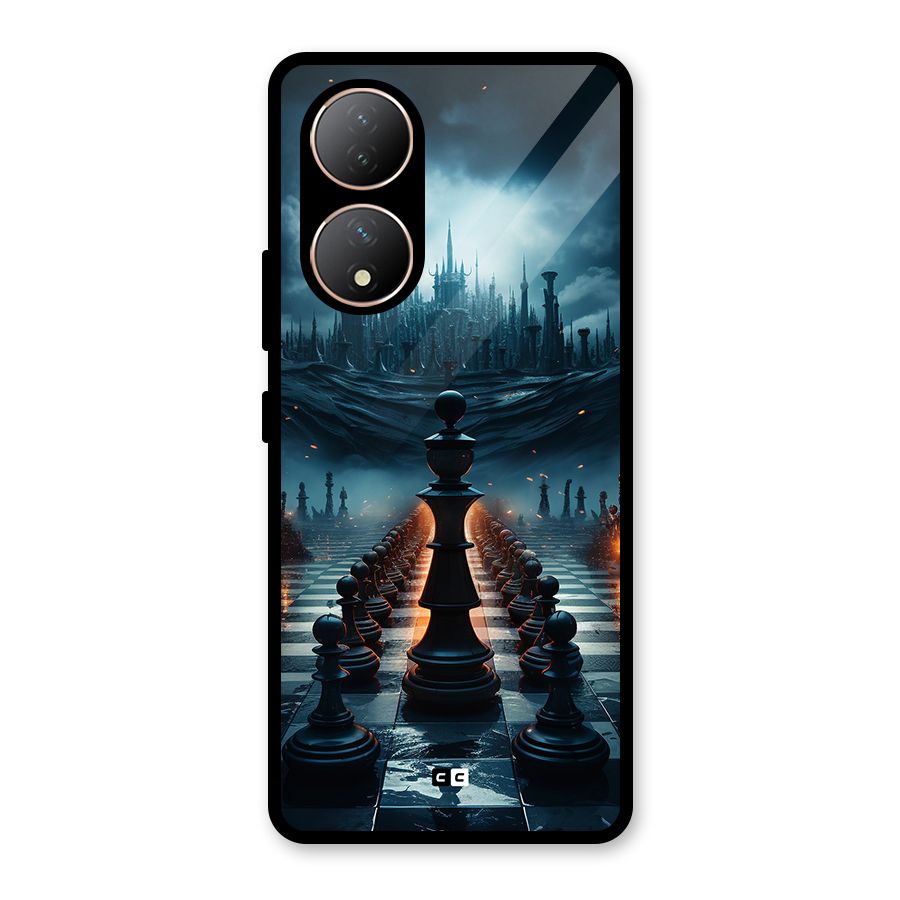 Chess World Glass Back Case for Vivo Y100A