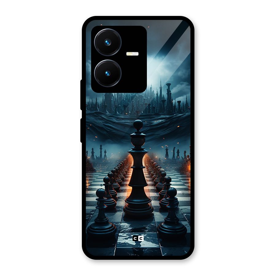 Chess World Glass Back Case for Vivo Y22