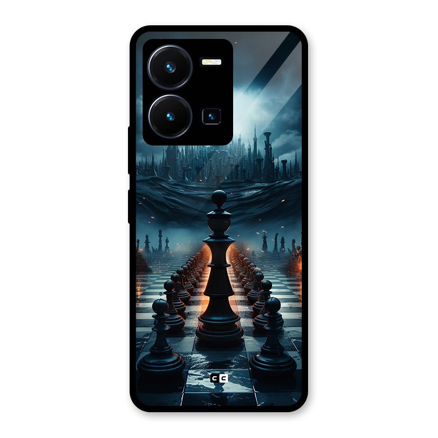 Chess World Glass Back Case for Vivo Y35