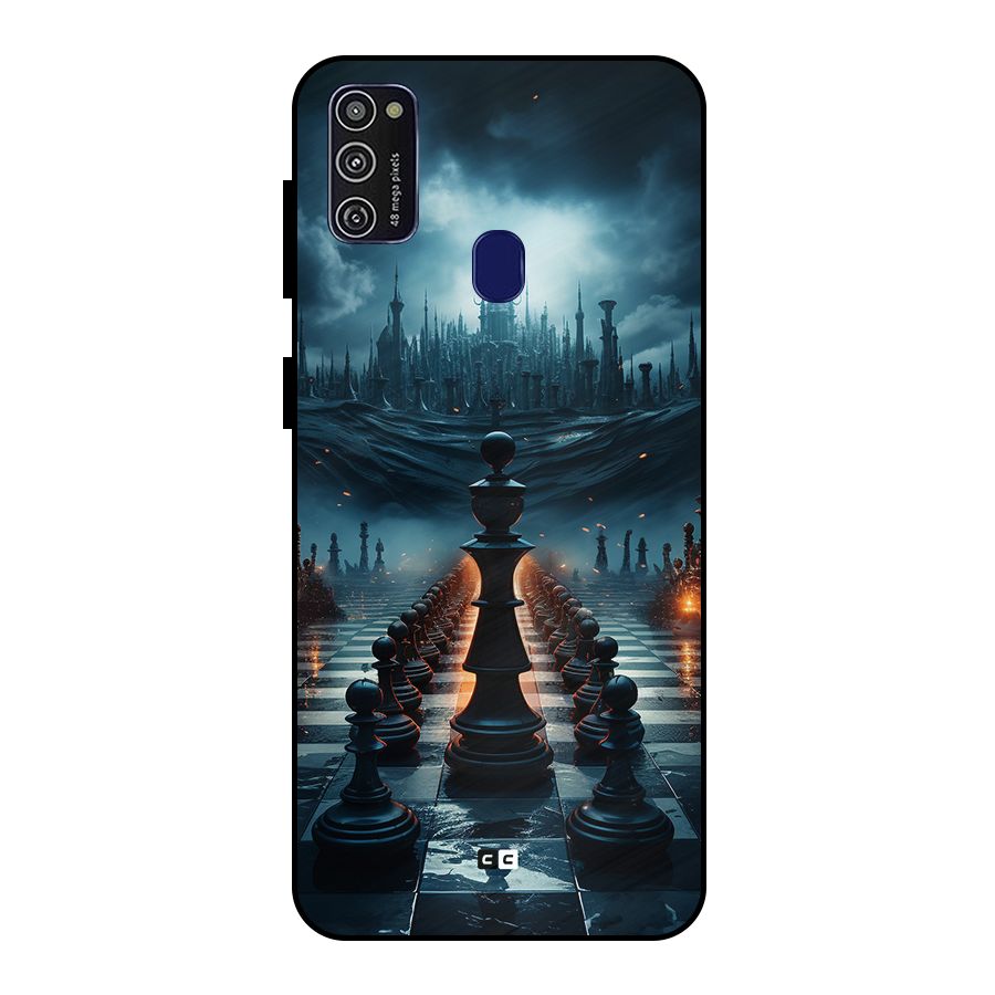 Chess World Metal Back Case for Galaxy M21