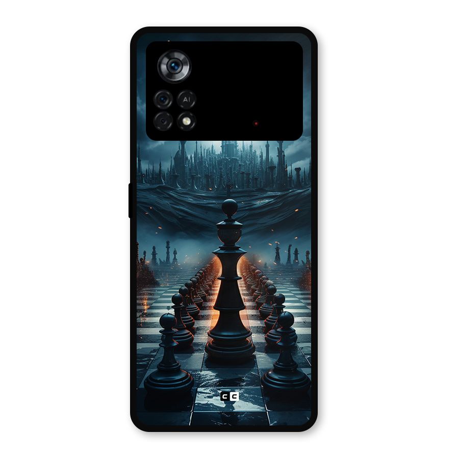 Chess World Metal Back Case for Poco X4 Pro 5G