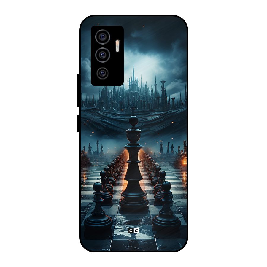 Chess World Metal Back Case for Vivo V23e
