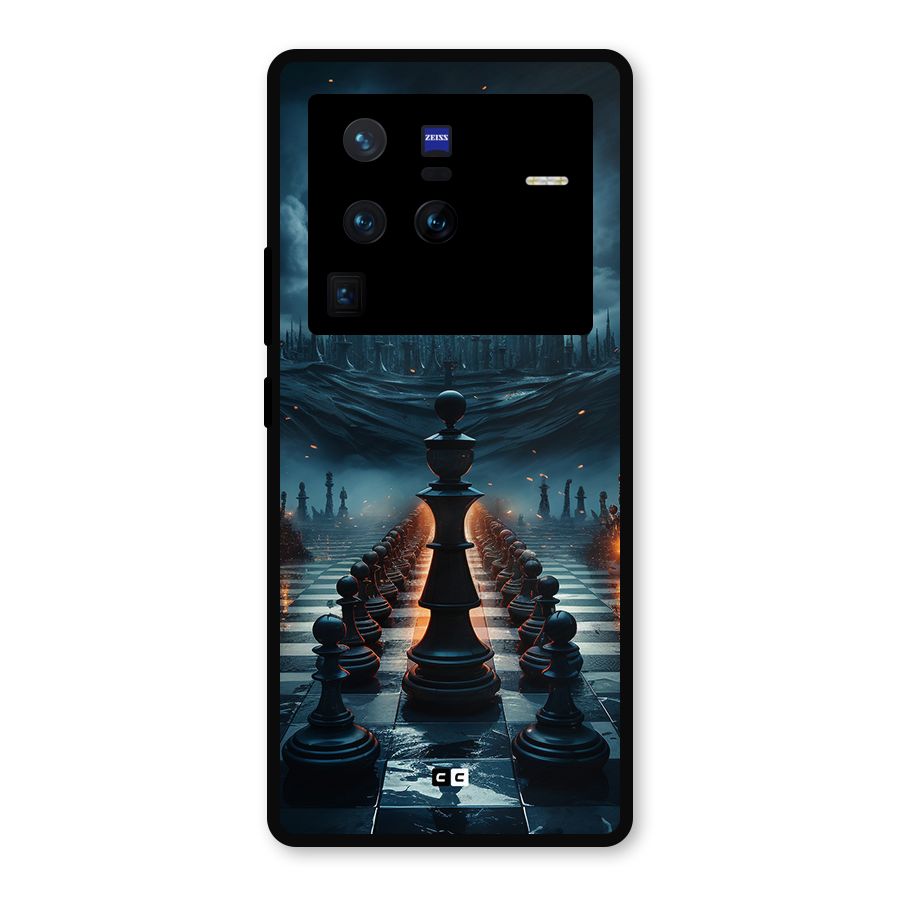 Chess World Metal Back Case for Vivo X80 Pro