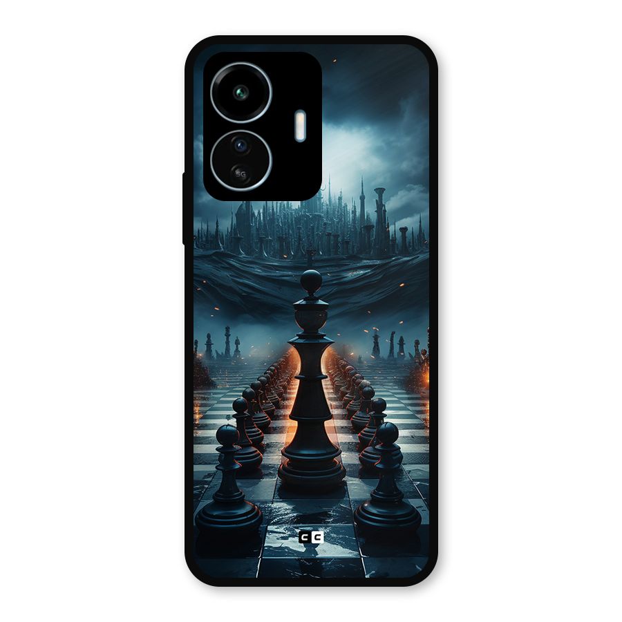 Chess World Metal Back Case for vivo iQOO Z6 Lite 5G