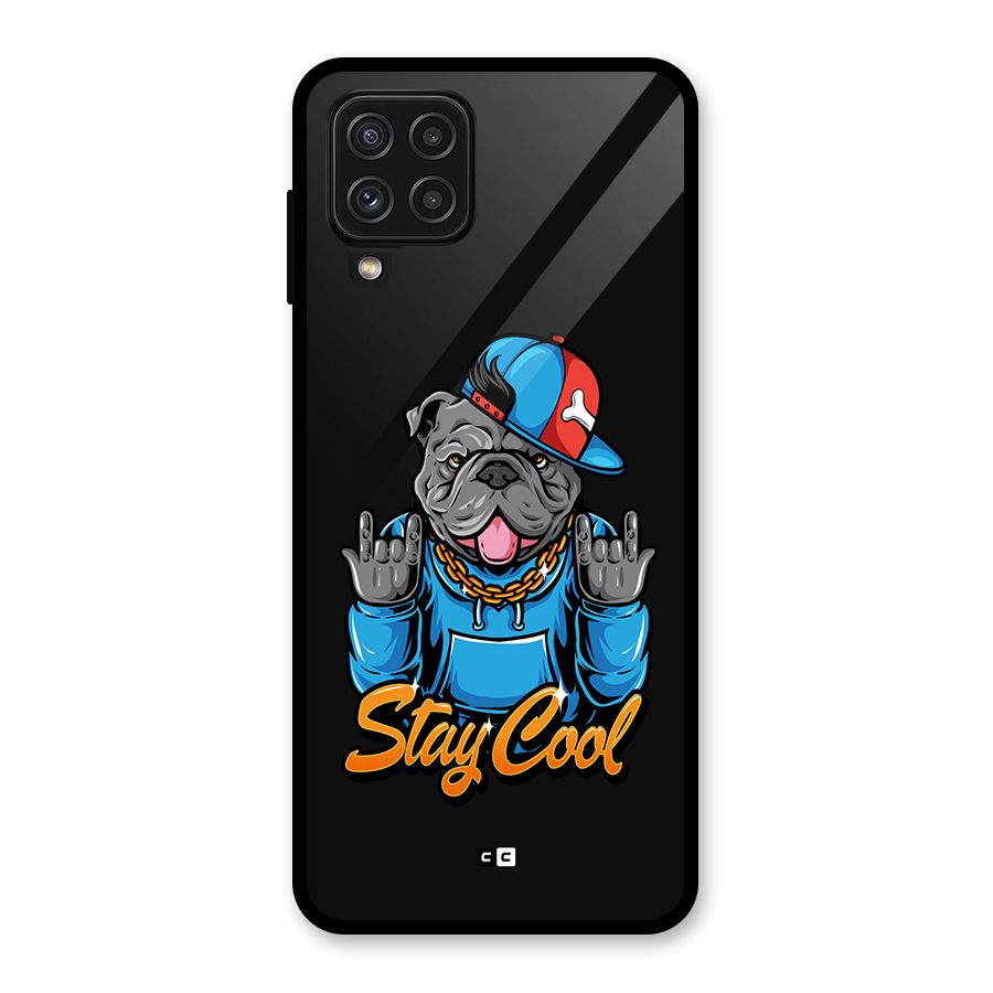 Chill Calm Cool Glass Back Case for Galaxy A22 4G