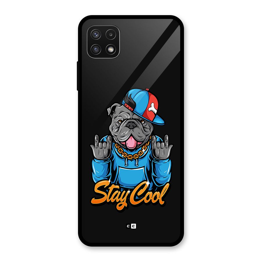 Chill Calm Cool Glass Back Case for Galaxy A22 5G