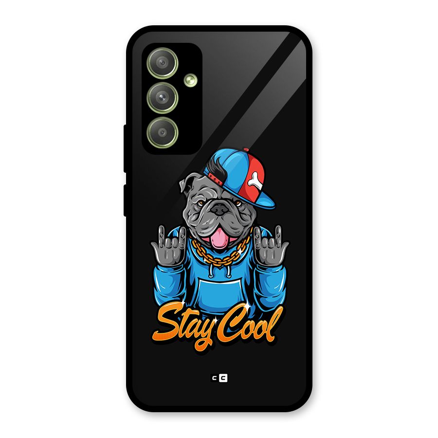Chill Calm Cool Glass Back Case for Galaxy A54