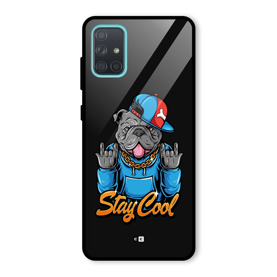 Chill Calm Cool Glass Back Case for Galaxy A71