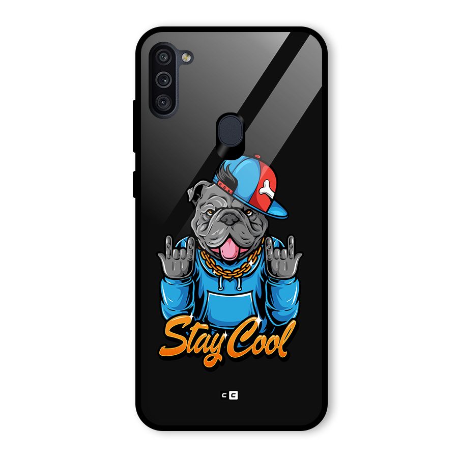 Chill Calm Cool Glass Back Case for Galaxy M11