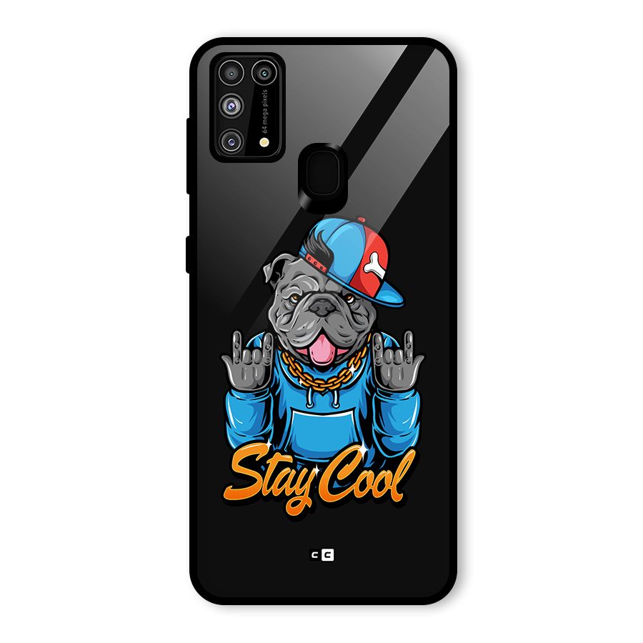 Chill Calm Cool Glass Back Case for Galaxy M31