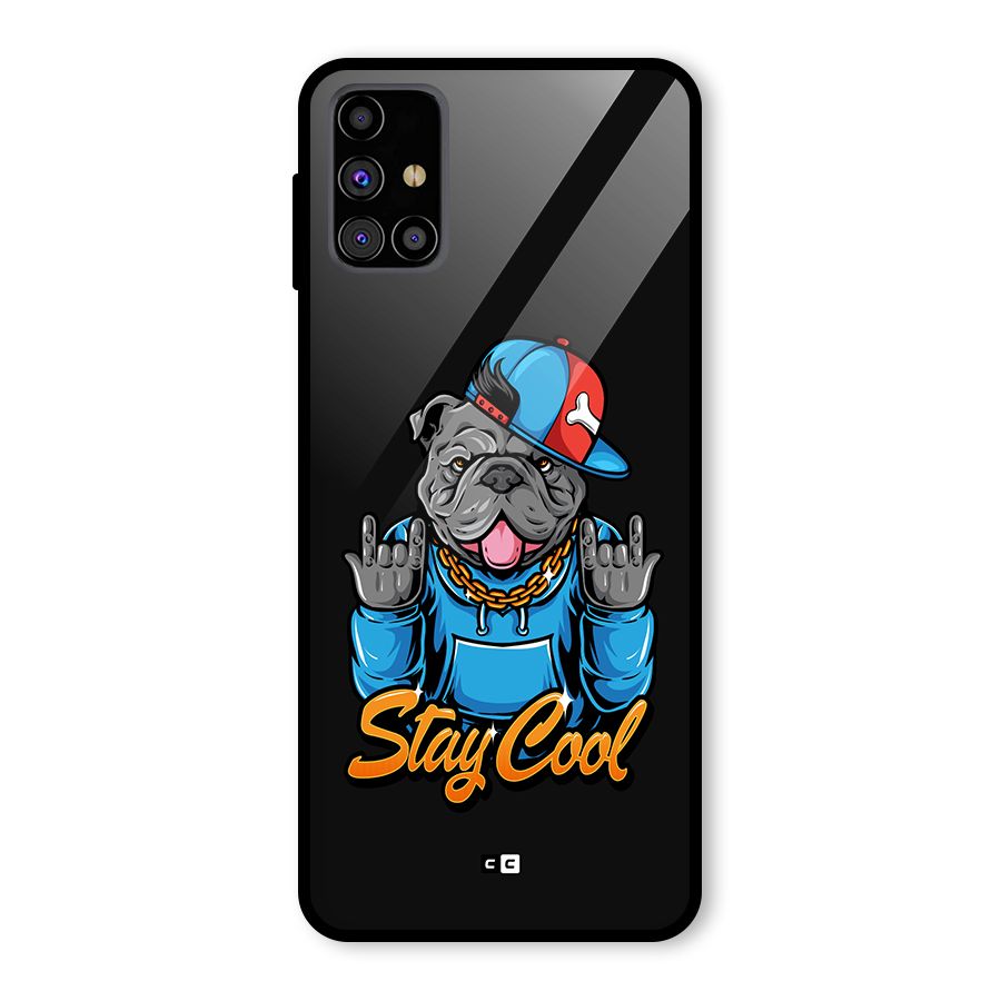 Chill Calm Cool Glass Back Case for Galaxy M31s