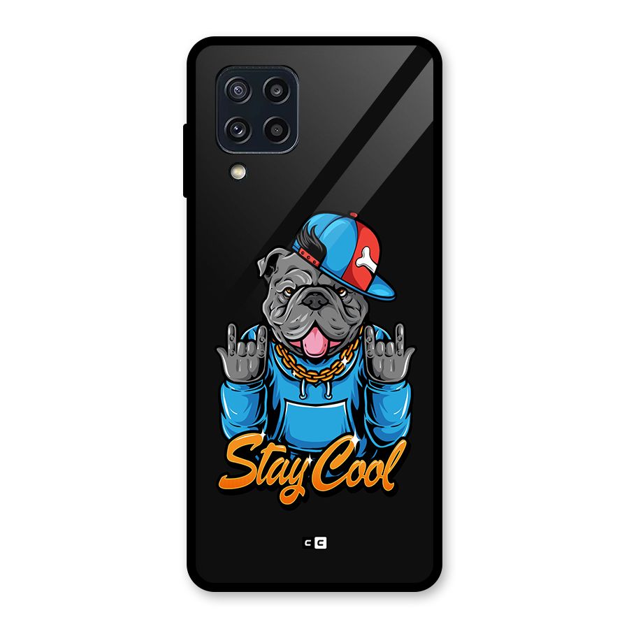 Chill Calm Cool Glass Back Case for Galaxy M32