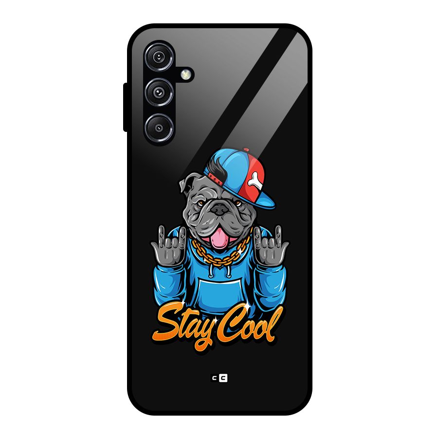 Chill Calm Cool Glass Back Case for Galaxy M34 5G