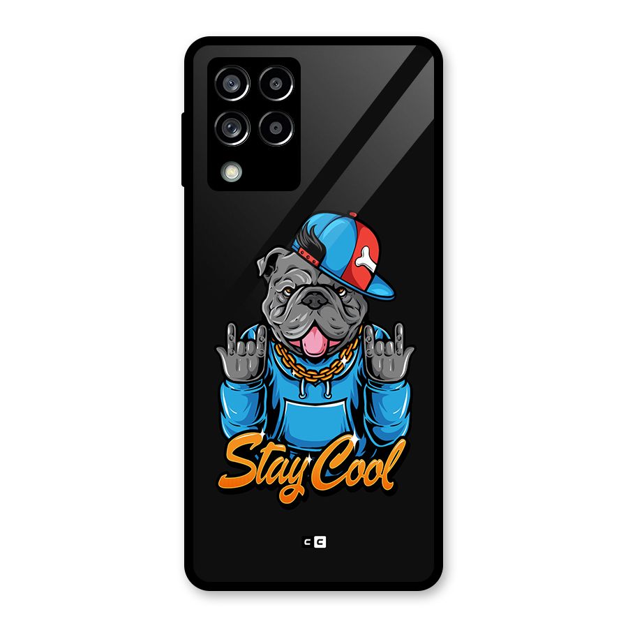 Chill Calm Cool Glass Back Case for Galaxy M53 5G