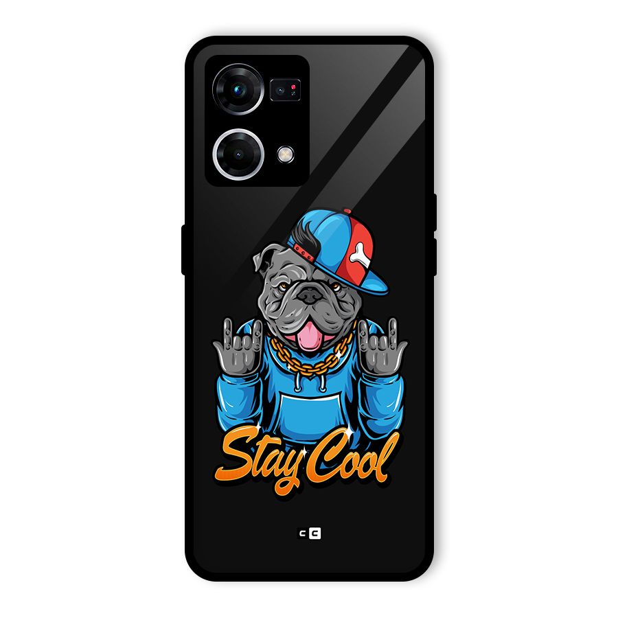 Chill Calm Cool Glass Back Case for Oppo F21 Pro 4G