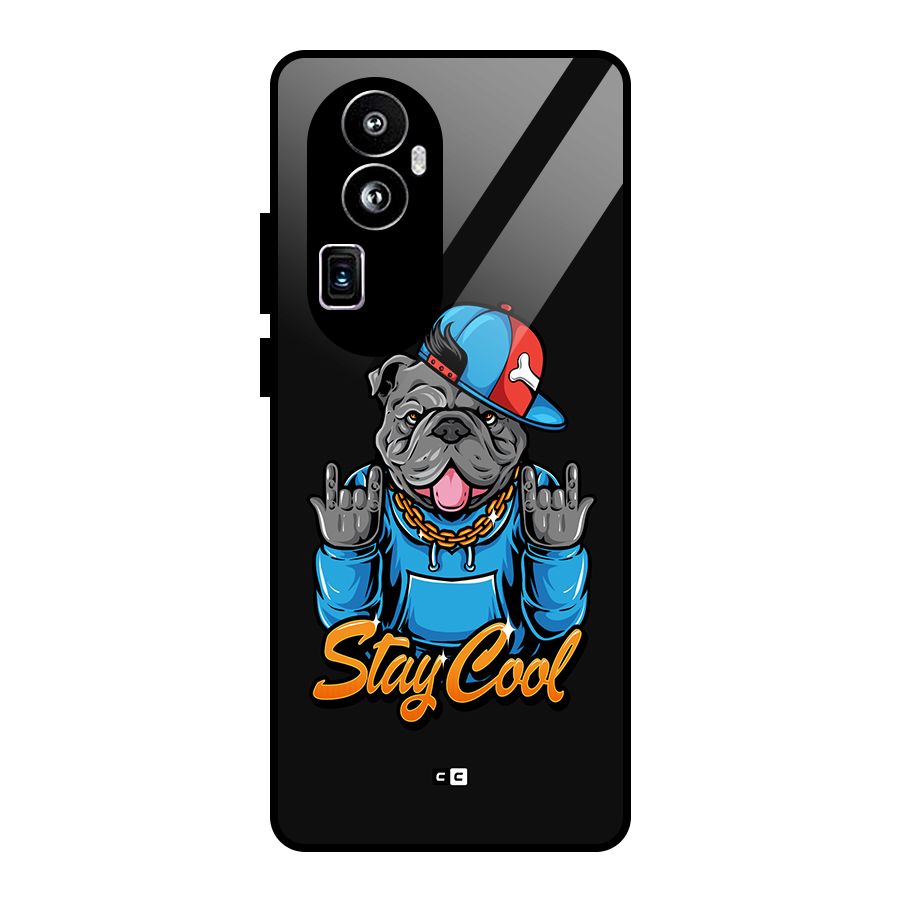 Chill Calm Cool Glass Back Case for Oppo Reno10 Pro Plus