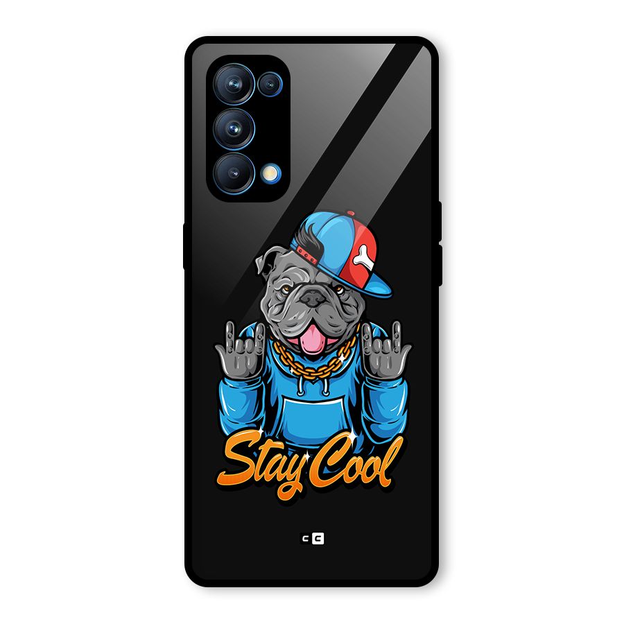 Chill Calm Cool Glass Back Case for Oppo Reno5 Pro 5G