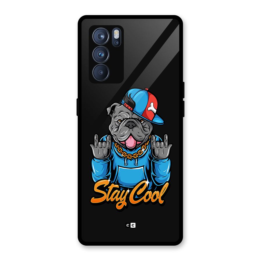 Chill Calm Cool Glass Back Case for Oppo Reno6 Pro 5G