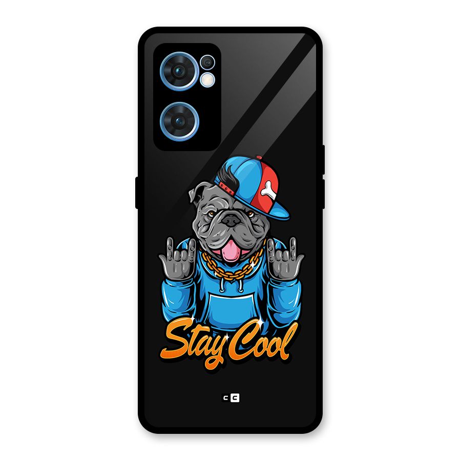 Chill Calm Cool Glass Back Case for Oppo Reno7 5G