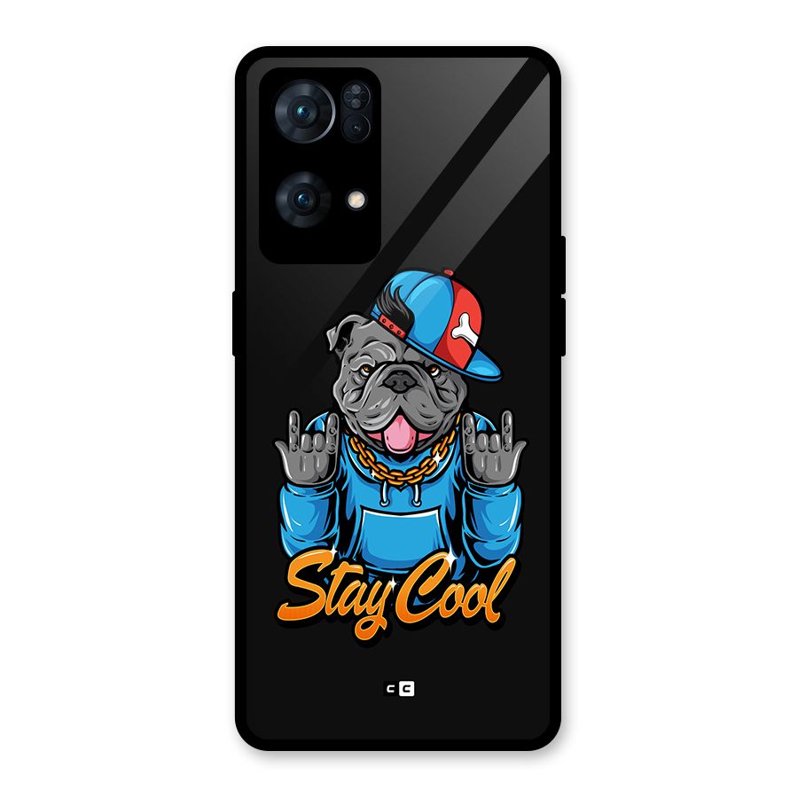 Chill Calm Cool Glass Back Case for Oppo Reno7 Pro 5G