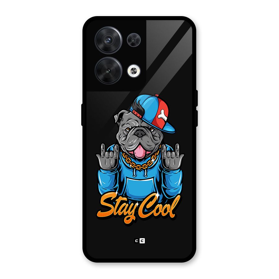 Chill Calm Cool Glass Back Case for Oppo Reno8 5G