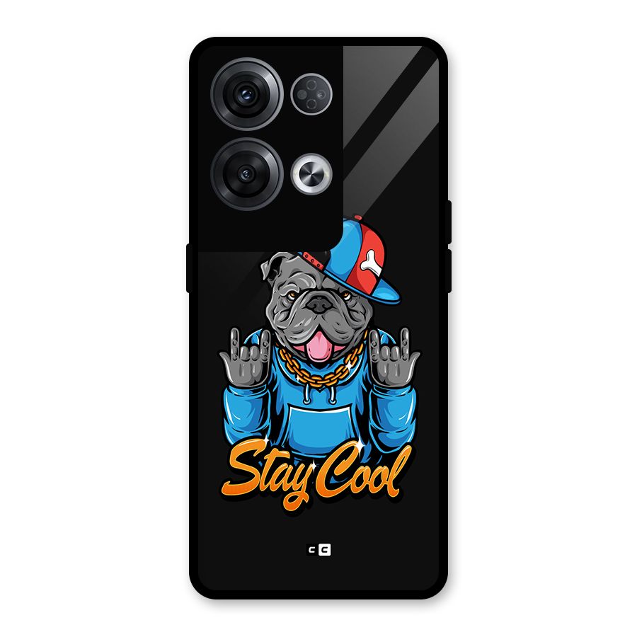 Chill Calm Cool Glass Back Case for Oppo Reno8 Pro 5G