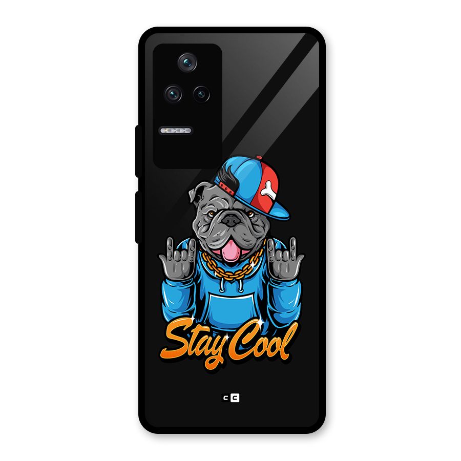 Chill Calm Cool Glass Back Case for Poco F4 5G