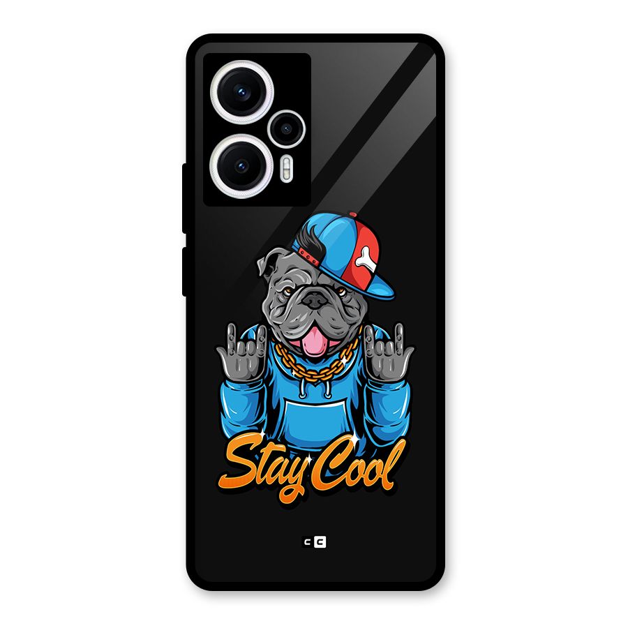 Chill Calm Cool Glass Back Case for Poco F5