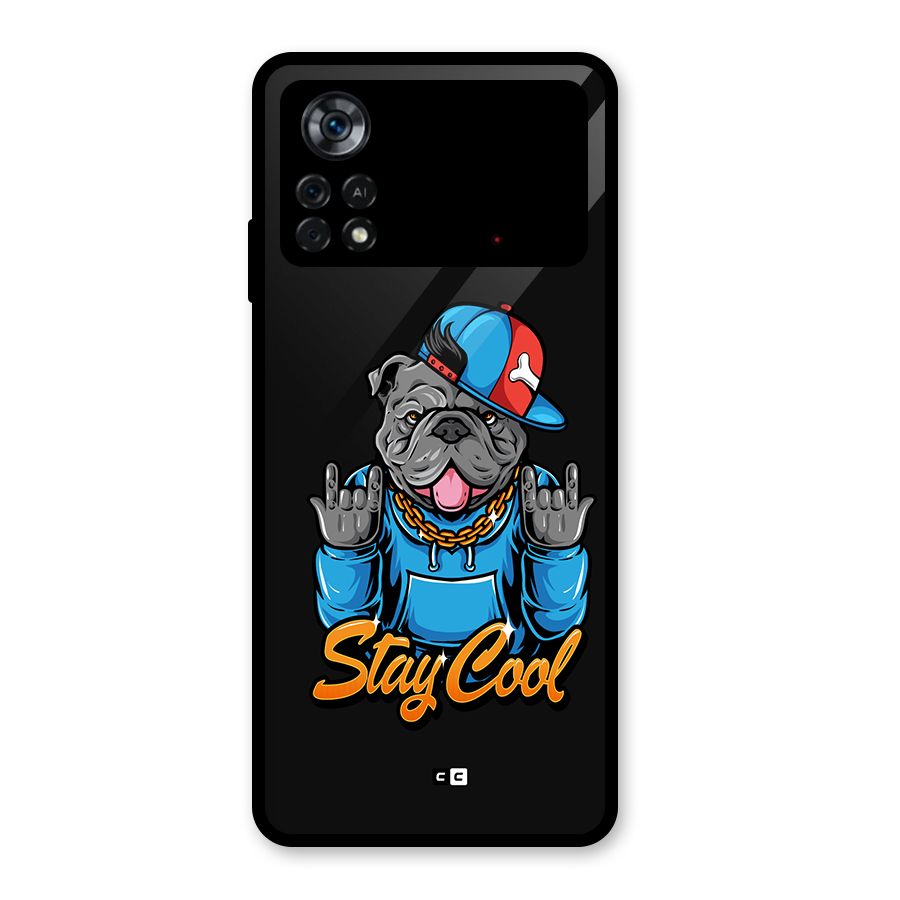 Chill Calm Cool Glass Back Case for Poco X4 Pro 5G