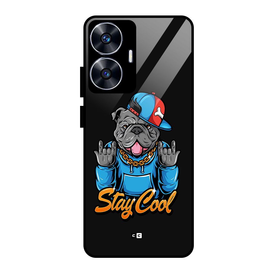 Chill Calm Cool Glass Back Case for Realme Narzo N55