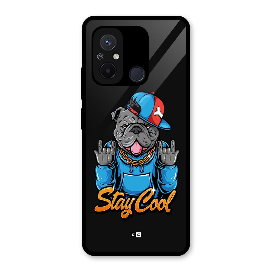 Chill Calm Cool Glass Back Case for Redmi 12C