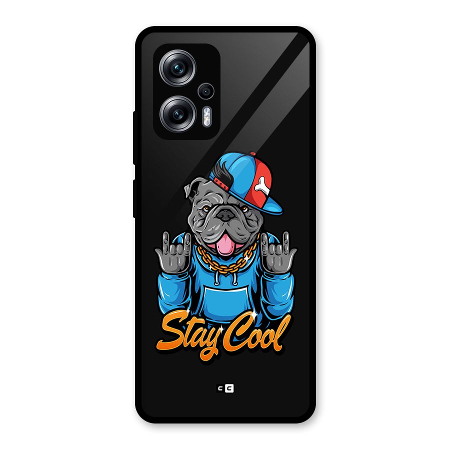 Chill Calm Cool Glass Back Case for Redmi K50i