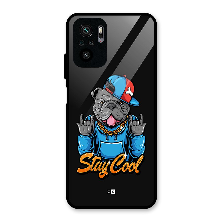 Chill Calm Cool Glass Back Case for Redmi Note 10