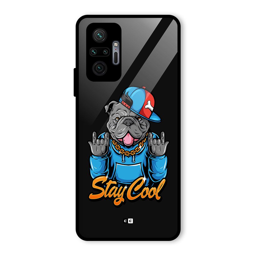 Chill Calm Cool Glass Back Case for Redmi Note 10 Pro