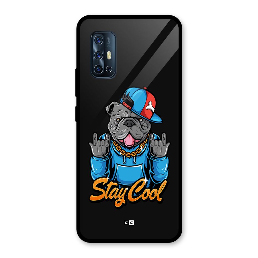 Chill Calm Cool Glass Back Case for Vivo V17