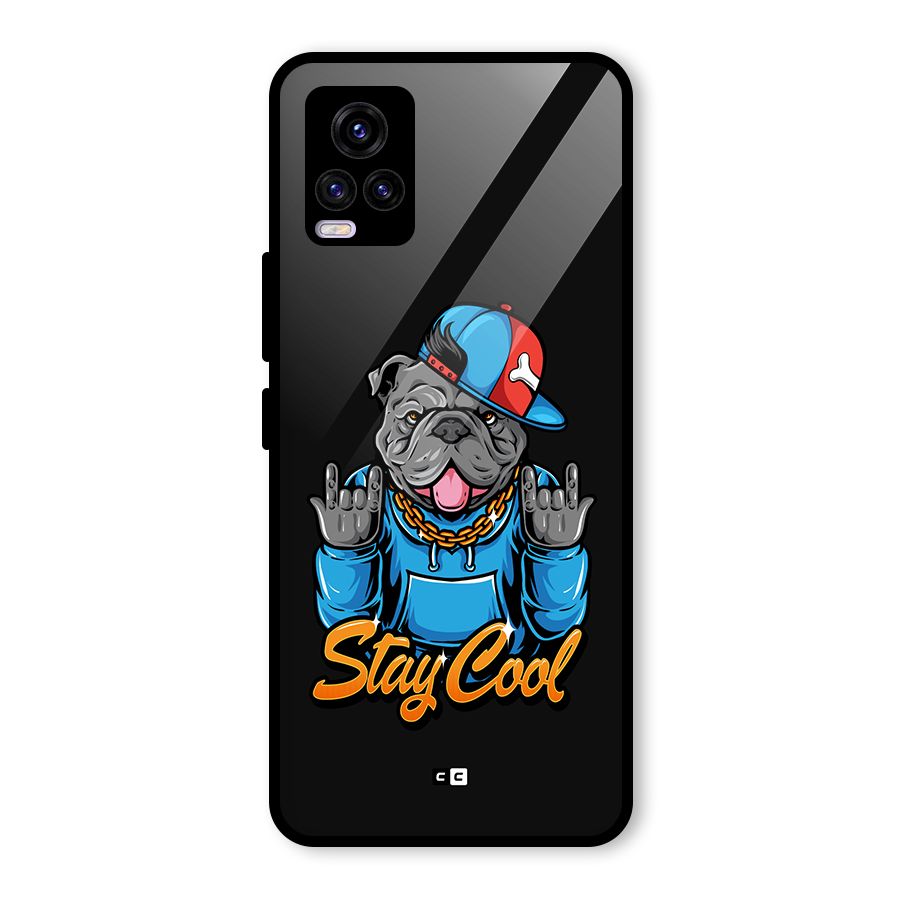Chill Calm Cool Glass Back Case for Vivo V20 2021