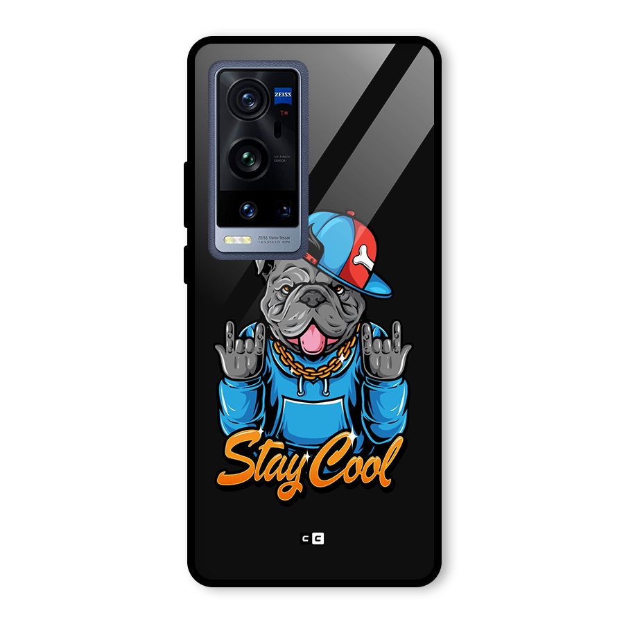 Chill Calm Cool Glass Back Case for Vivo X60 Pro Plus