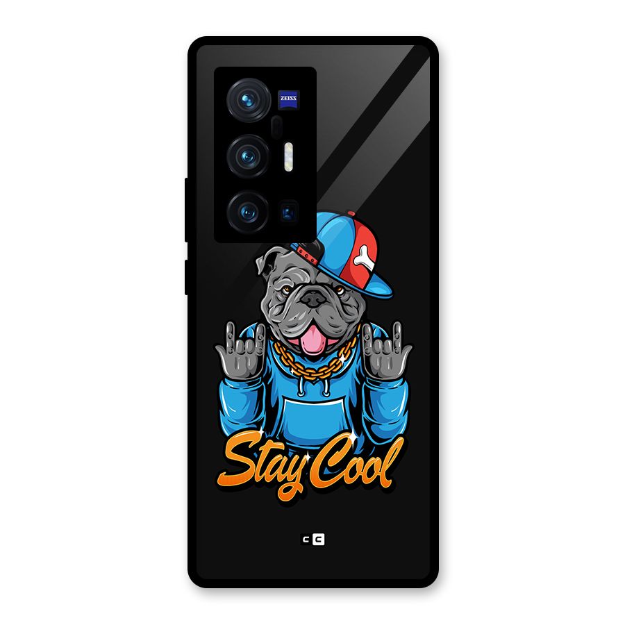 Chill Calm Cool Glass Back Case for Vivo X70 Pro Plus