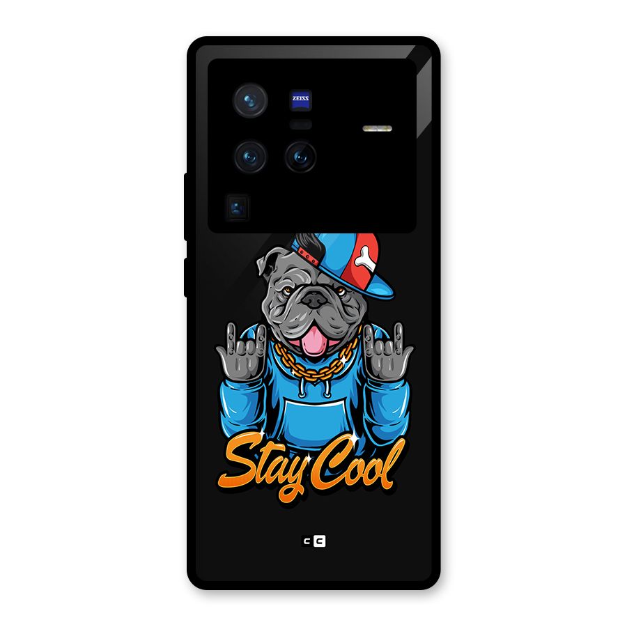 Chill Calm Cool Glass Back Case for Vivo X80 Pro
