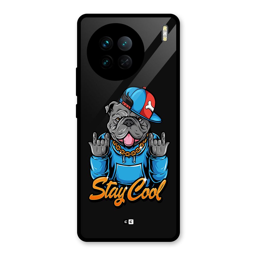 Chill Calm Cool Glass Back Case for Vivo X90