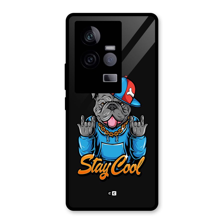Chill Calm Cool Glass Back Case for Vivo iQOO 11 5G