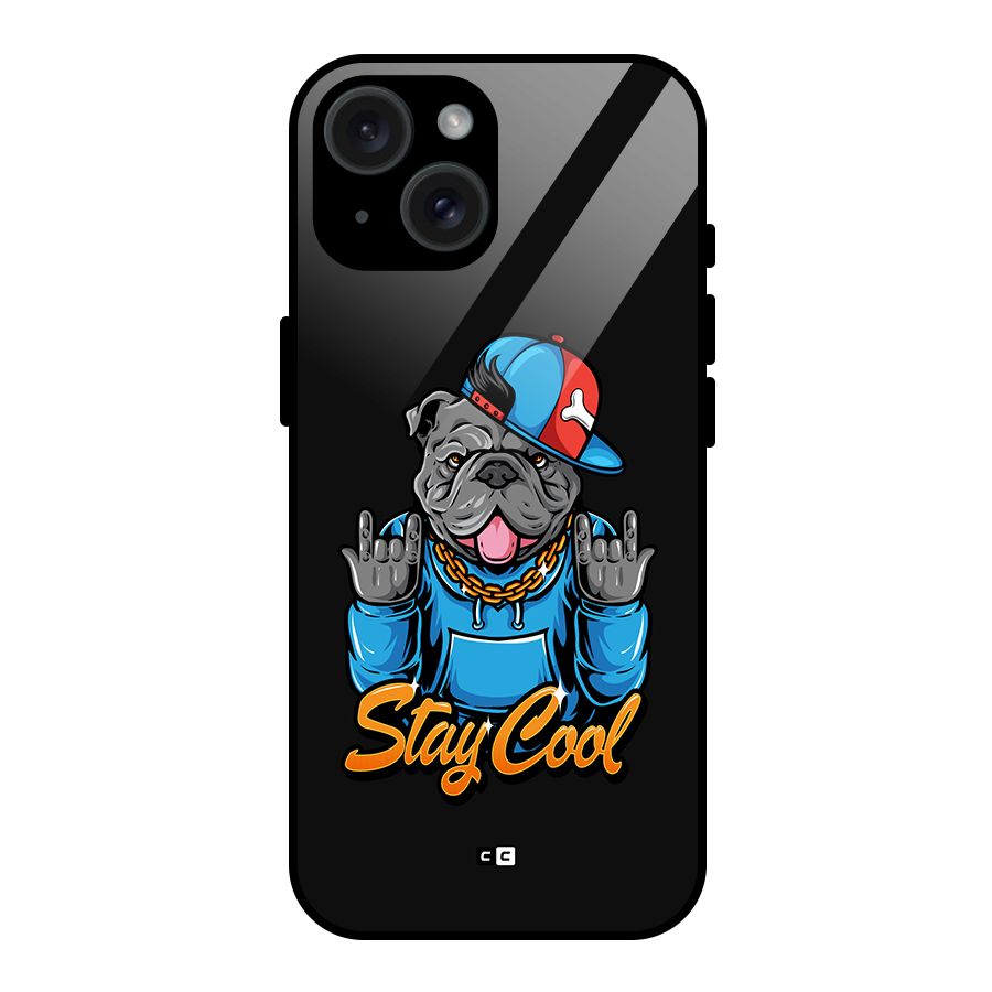 Chill Calm Cool Glass Back Case for iPhone 15