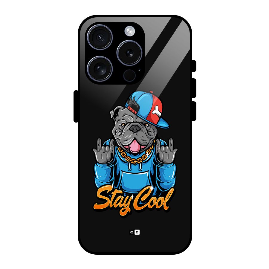 Chill Calm Cool Glass Back Case for iPhone 15 Pro