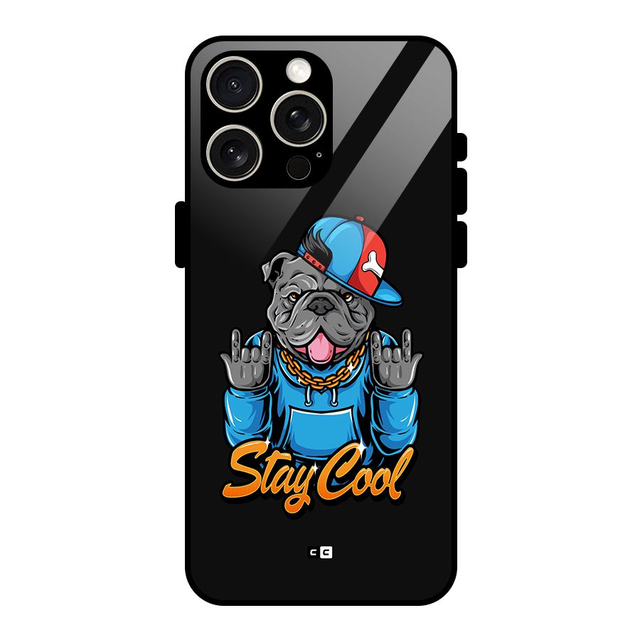 Chill Calm Cool Glass Back Case for iPhone 15 Pro Max
