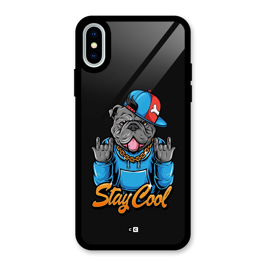 Chill Calm Cool Glass Back Case for iPhone XS