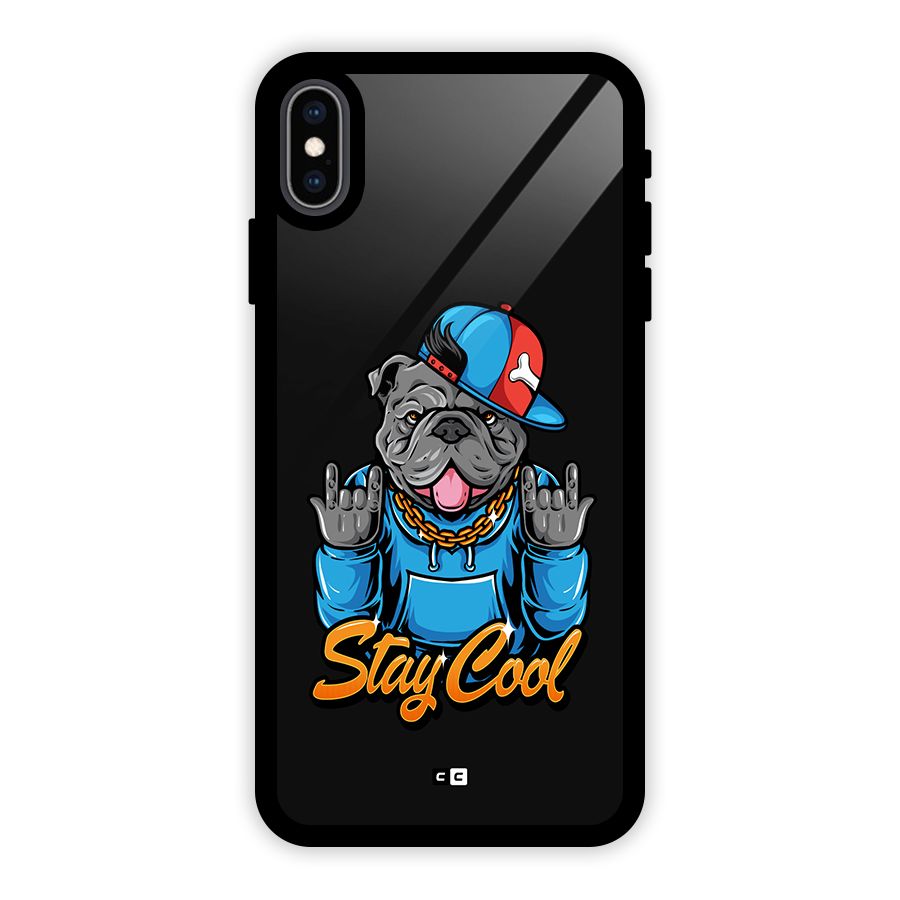 Chill Calm Cool Glass Back Case for iPhone XS Max