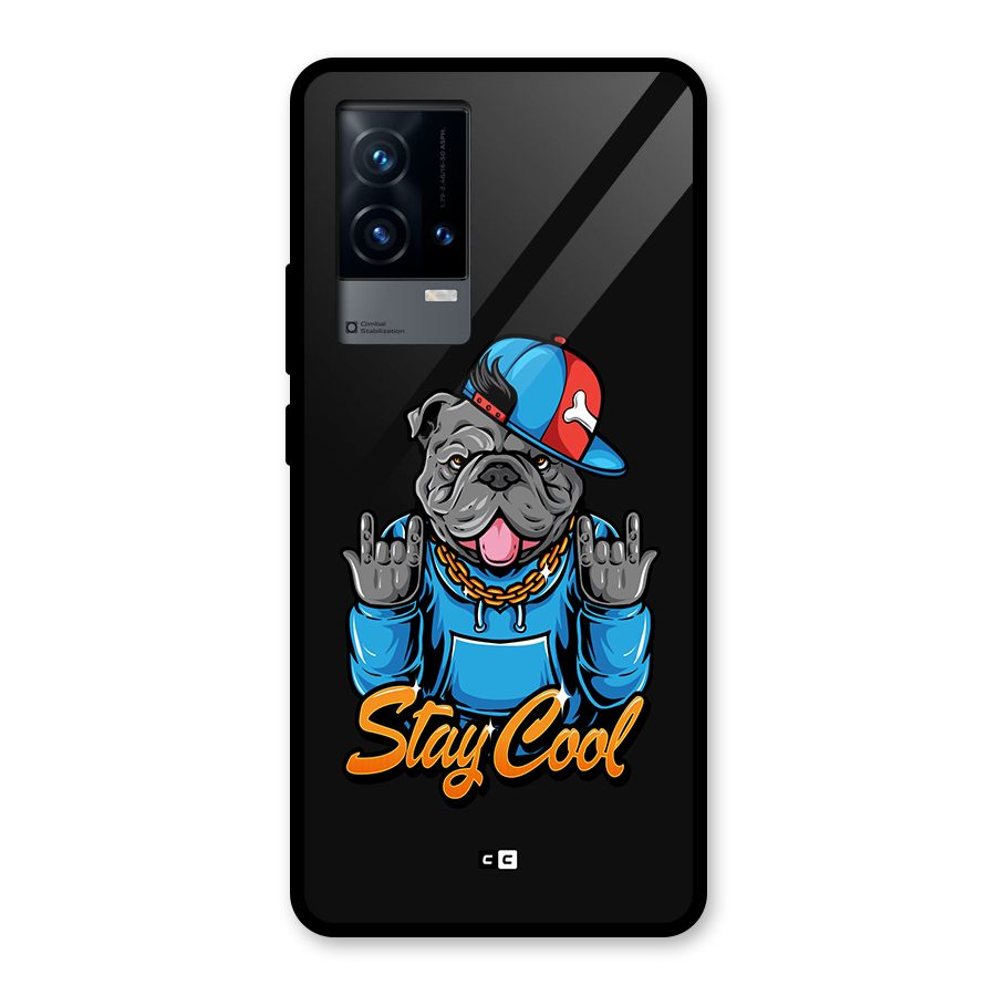Chill Calm Cool Glass Back Case for iQOO 9 5G