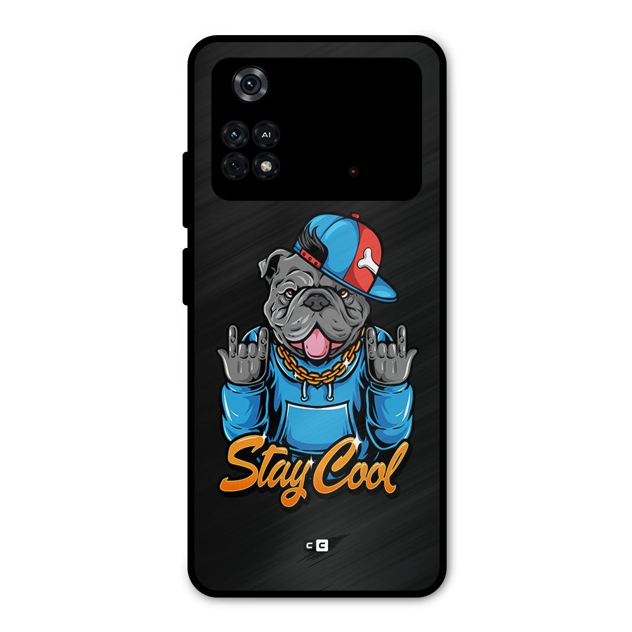 Chill Calm Cool Metal Back Case for Poco M4 Pro 4G