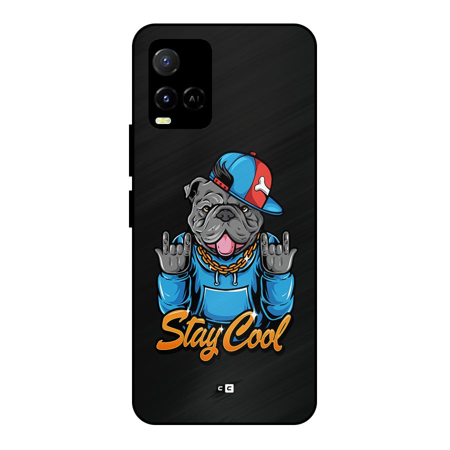 Chill Calm Cool Metal Back Case for Vivo Y21A