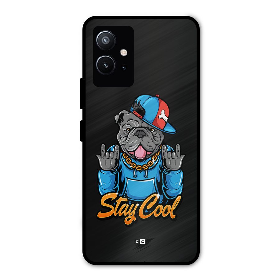 Chill Calm Cool Metal Back Case for Vivo Y75 5G